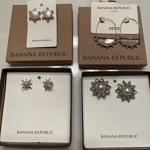 Set of 4 ear rings from Banana Republic